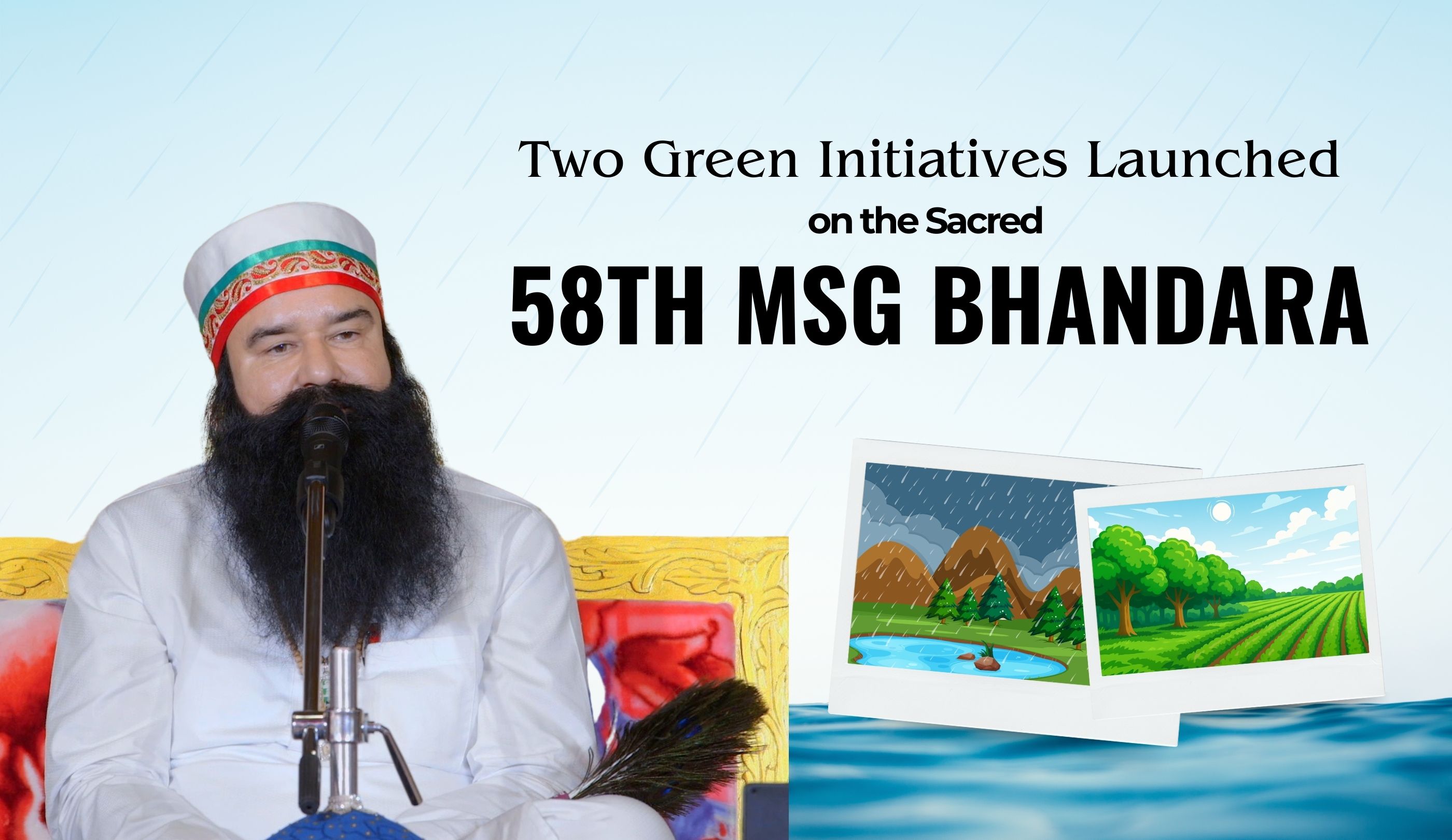 Building a Sustainable Tomorrow: Two Green Initiatives Launched on the Sacred 58th MSG Bhandara